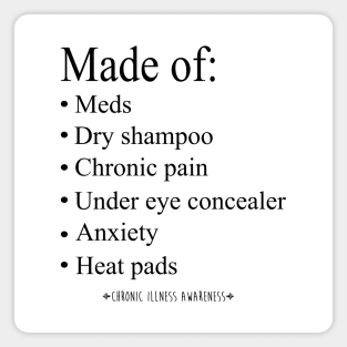 Made of: Spoonie designs for chronic illness warriors Magnet